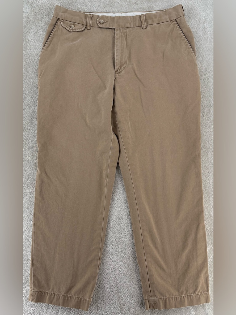 Polo Ralph Lauren Men's Khaki Chino 34x30 Tan Classic Fit Casual Dress Pants